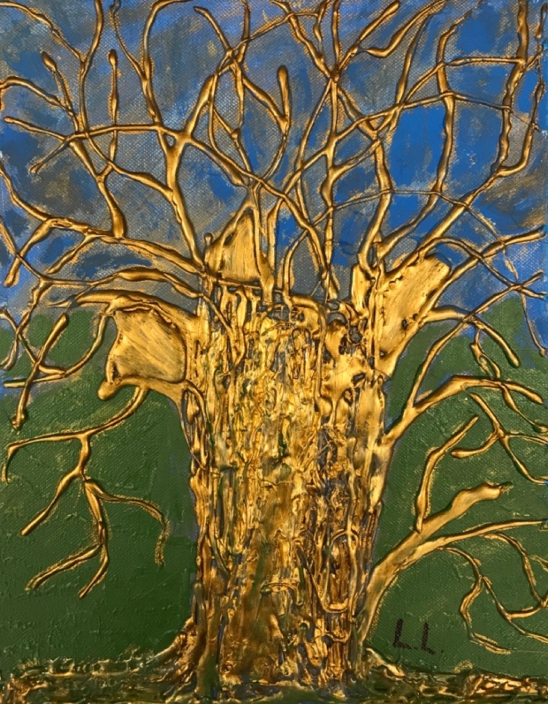 Gold Tree by Lisa Lewis