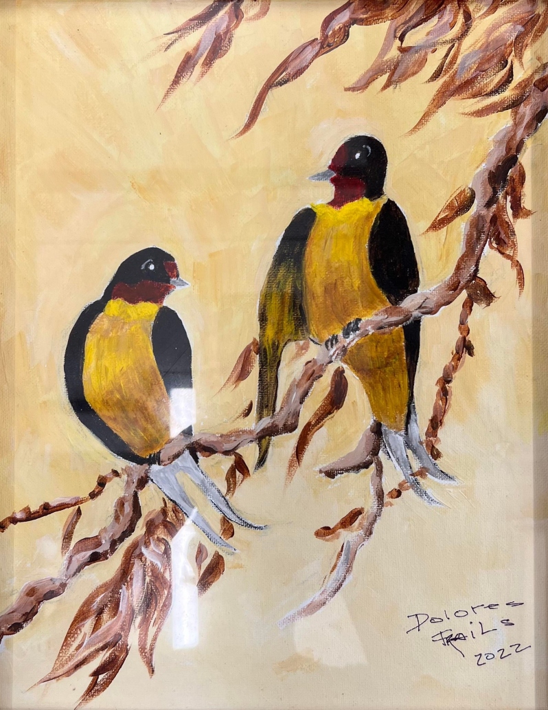 Two Brown Birds by Dolores Frails