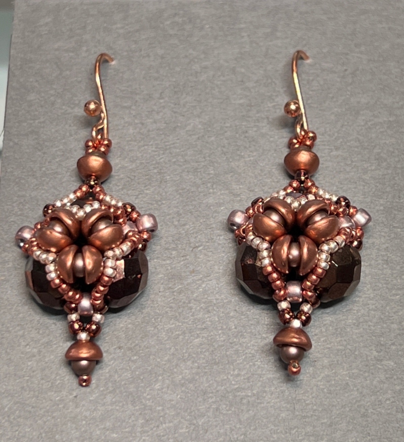 Copper Teacup Earrings by Kristina Chadwick
