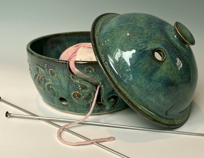 Lidded Yarn Bowl by Kristina Chadwick