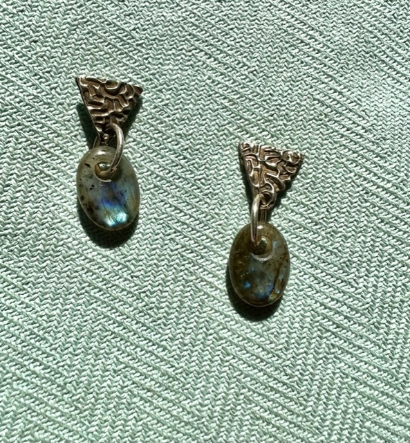 Labradorite Bead post earrings by Merry Madover