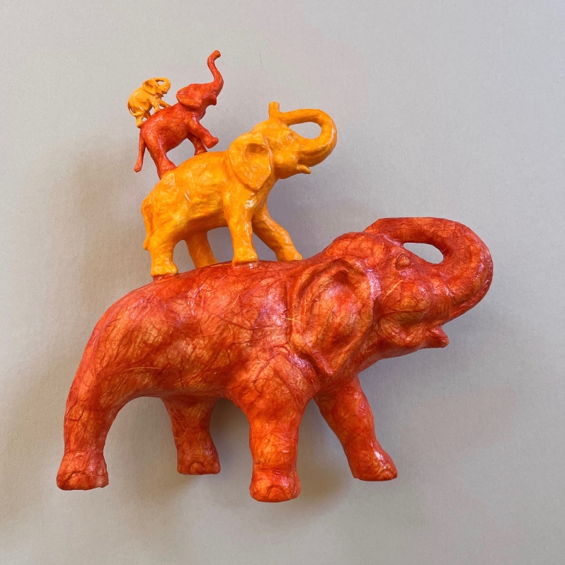 Saffron Elephants by Audrey Jakab & Alejandro Berl