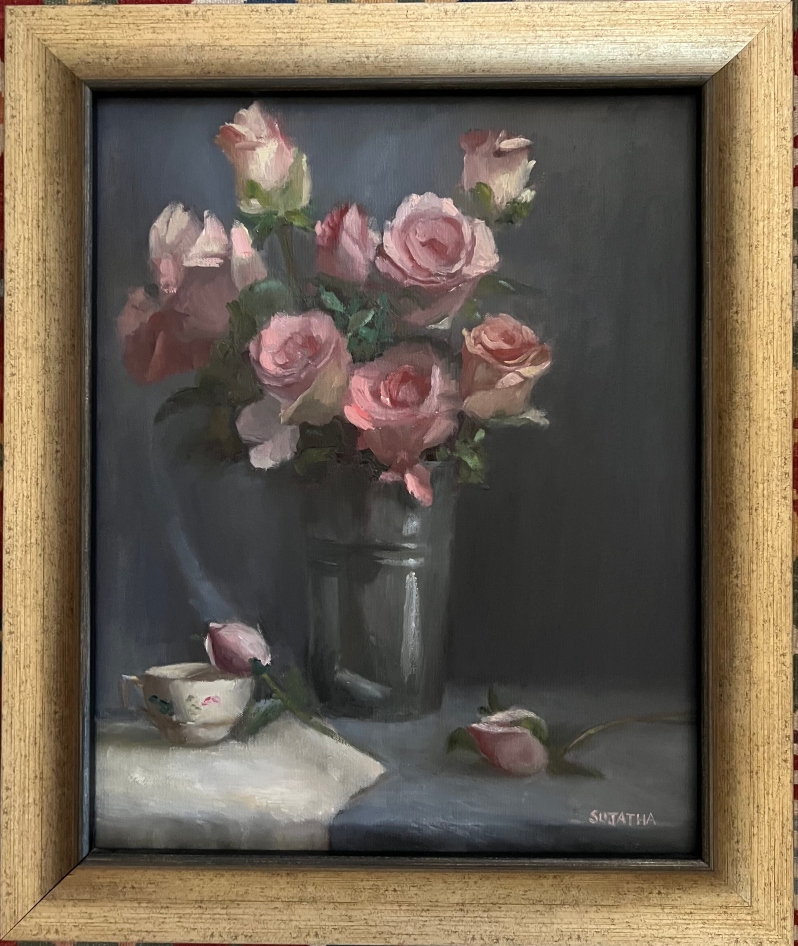 Pink Roses by Sujatha Mohan