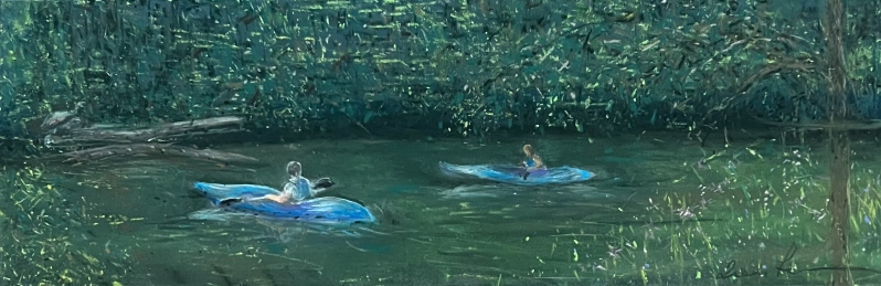 Kayaking on the Canal by Irene Freeman