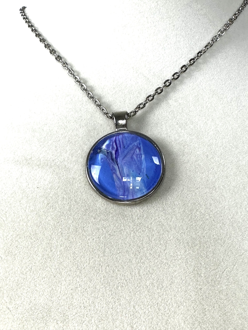 Round Pendant on Chain by Francine Kay