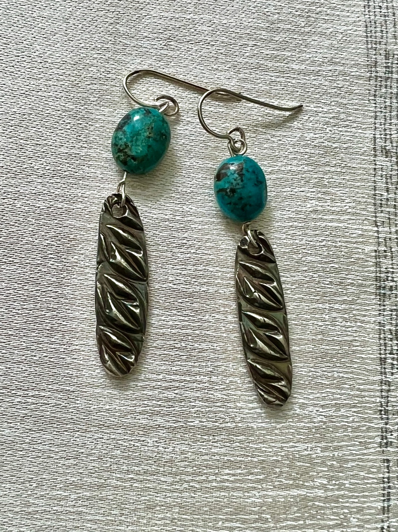 Turquoise Earrings by Merry Madover