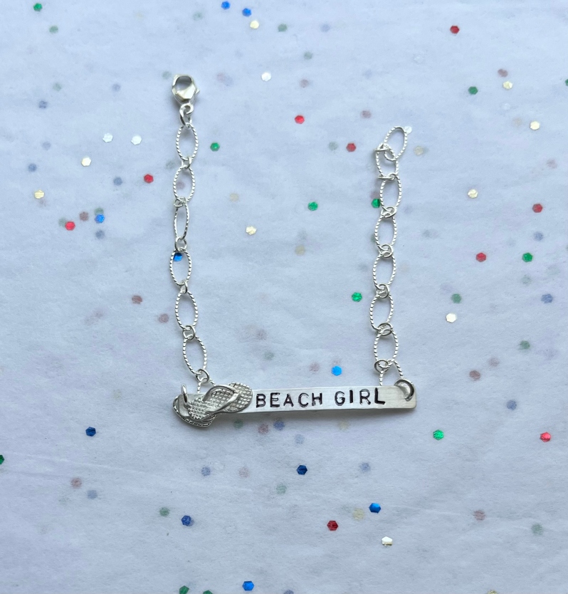 Beach Girl FlipFlop Bracelet by Jeannine Toal