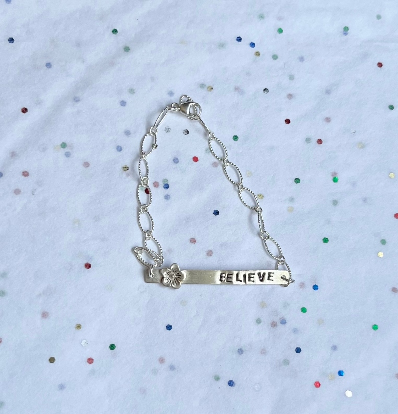 Believe Chain Bracelet by Jeannine Toal