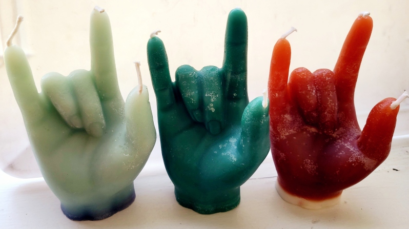 Love Sign Language Candles by Vanyty Emmanuel