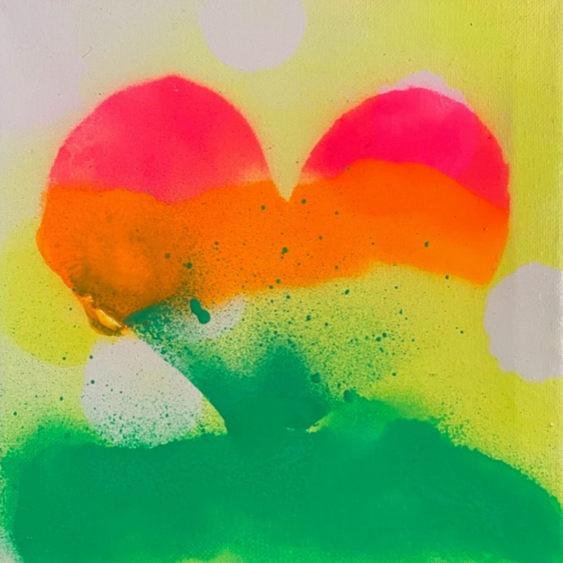 Rainbow Heart by Leah Pollack, youth age 6
