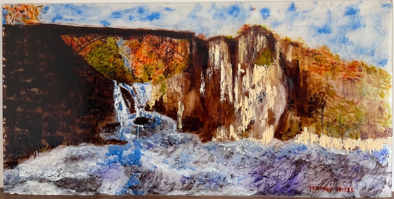 Afterglow (Painting of the Paterson Falls) by Beth