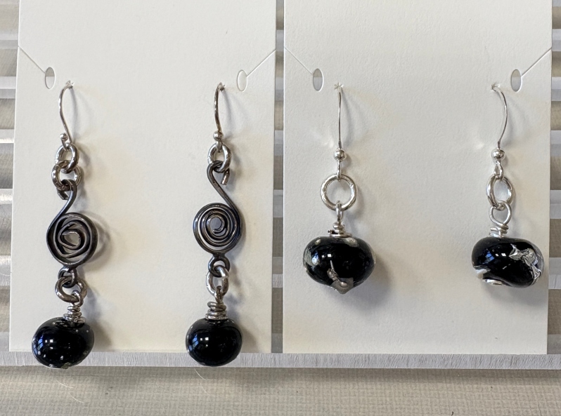 Midnight Earrings by Kathryn Keller