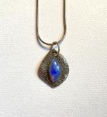 Opal and Silver Necklace  by Merry Madover