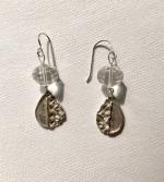 Silver Vintage Crystal Earring by Merry Madover