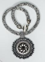 Silver Bead Necklace by Kristina Chadwick