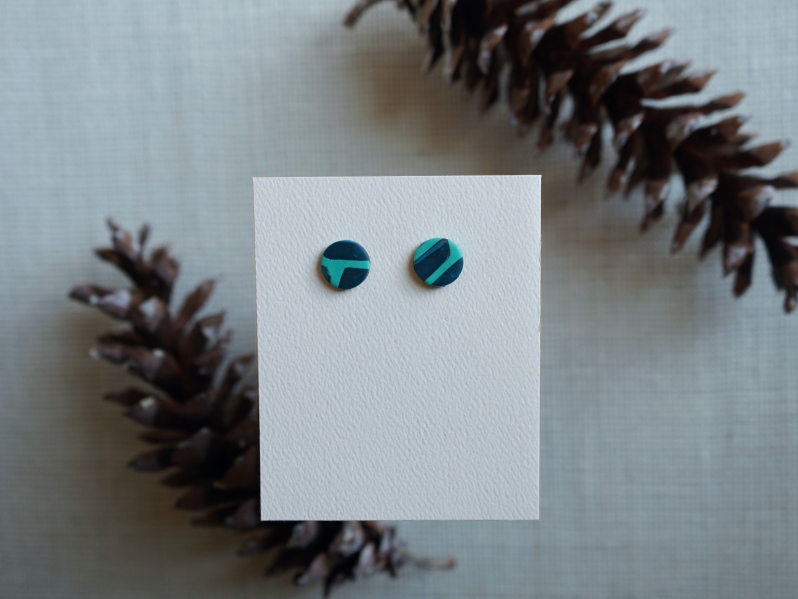 Blu's clues earrings by Michaela Yack